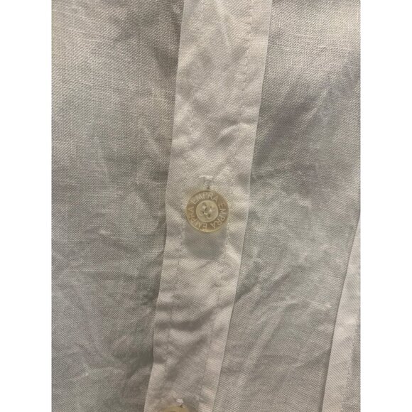 Empra White Linen Embroidered Button Up Shirt Size XL - Picture 6 of 13